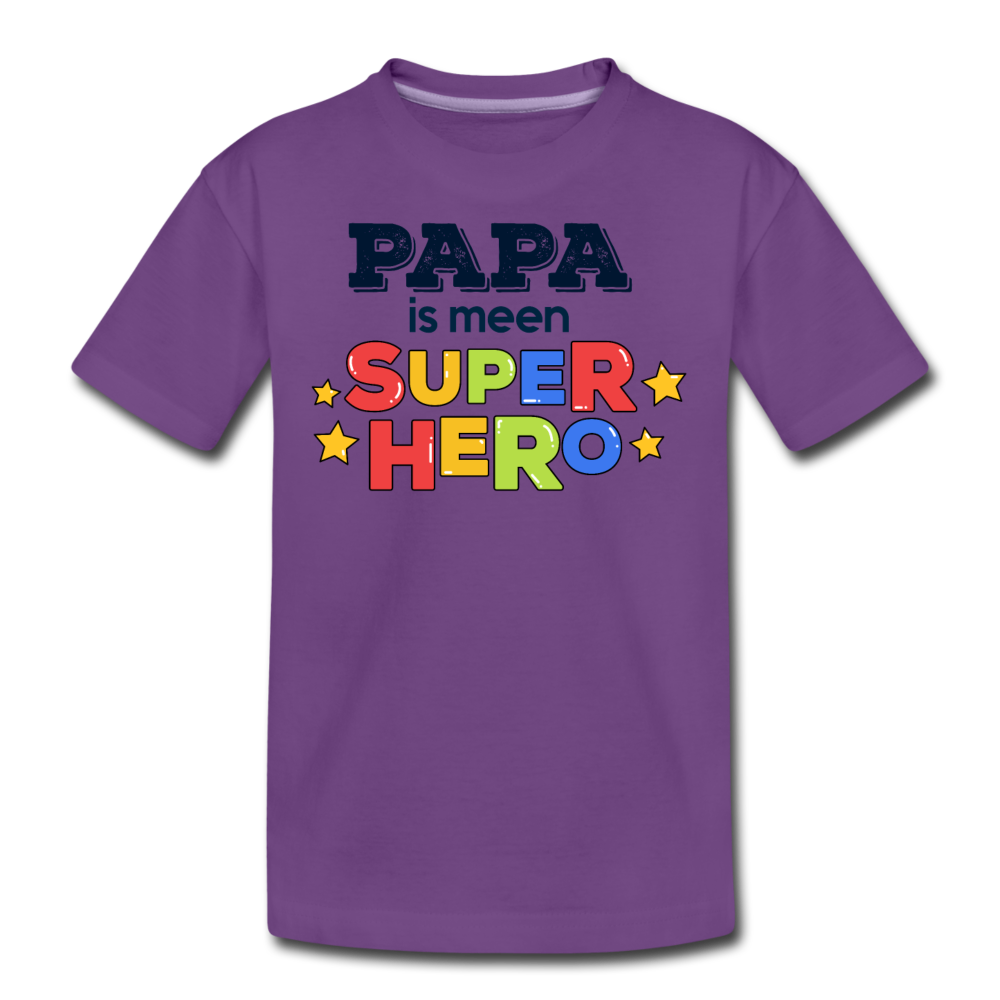 Super Hero - Teenager Premium T-Shirt - Lila
