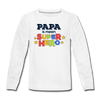 Super Hero - Teenager Langarmshirt - Weiß