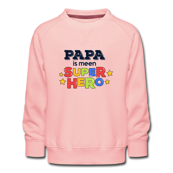 Super Hero - Kinder Premium Sweatshirt - Kristallrosa