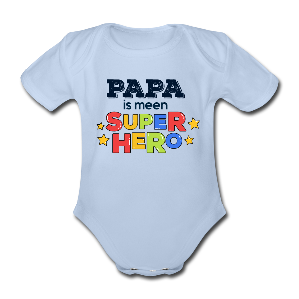 Super Hero - Bio-Kurzarmbody - Sky
