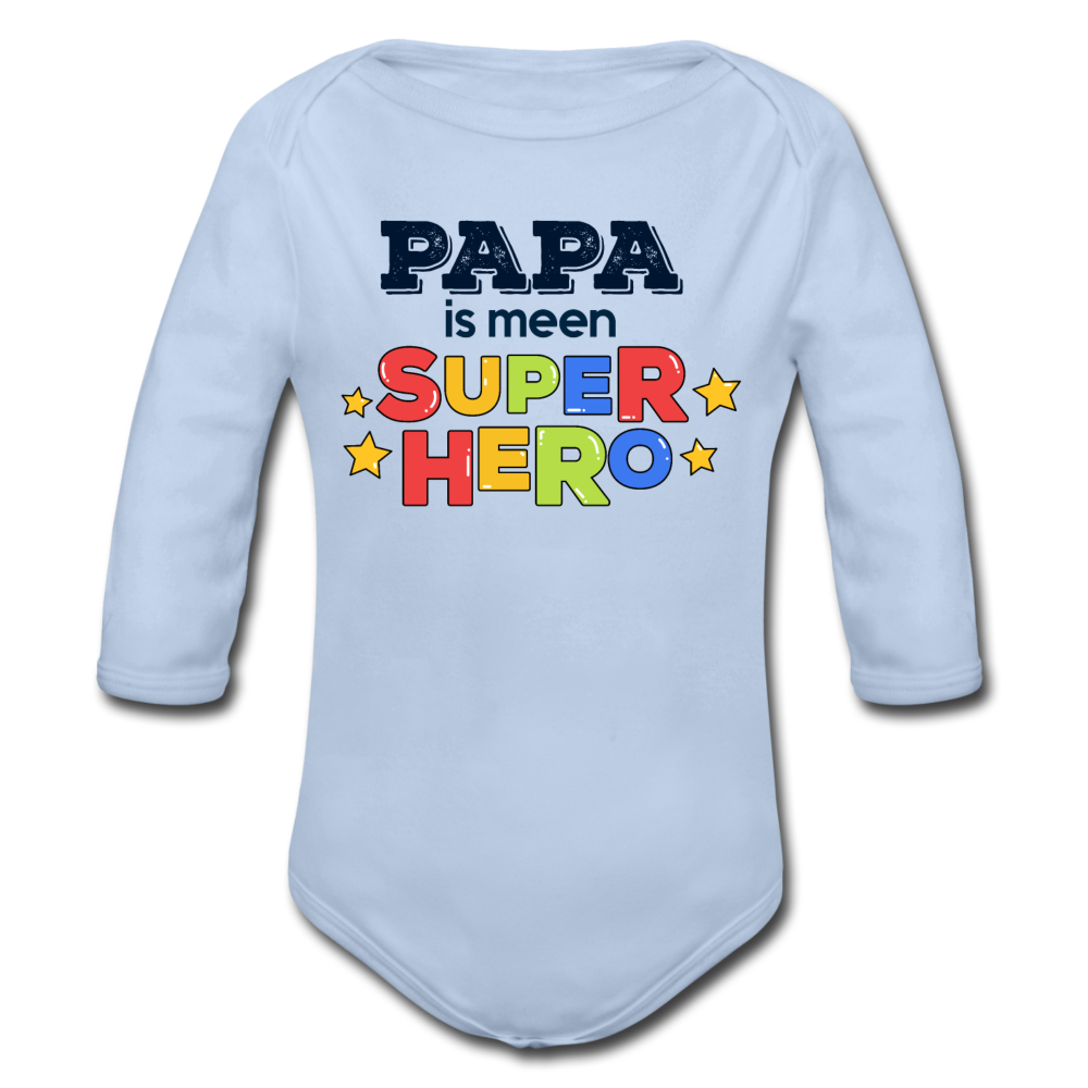 Super Hero - Bio-Langarmbody - Sky