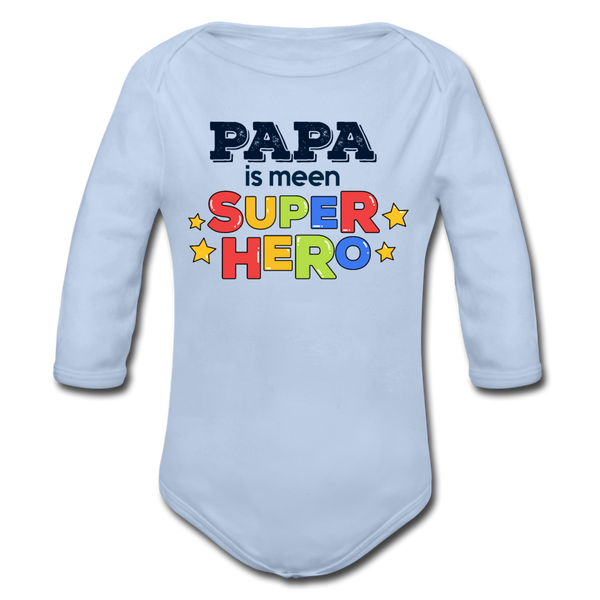 Super Hero - Bio-Langarmbody - Sky