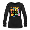 Freude aus Friedrichshain - Frauen Premium Langarmshirt - Schwarz