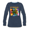 Freude aus Friedrichshain - Frauen Premium Langarmshirt - Navy