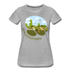 Mauerpark - Frauen Premium T-Shirt - Grau meliert