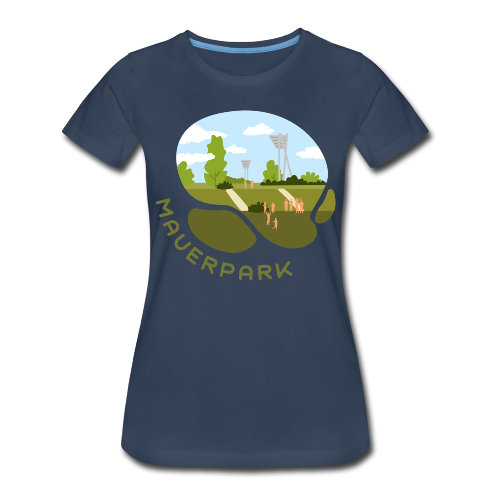 Mauerpark - Frauen Premium T-Shirt - Navy