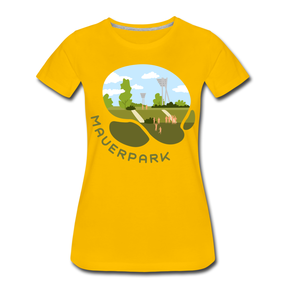 Mauerpark - Frauen Premium T-Shirt - Sonnengelb