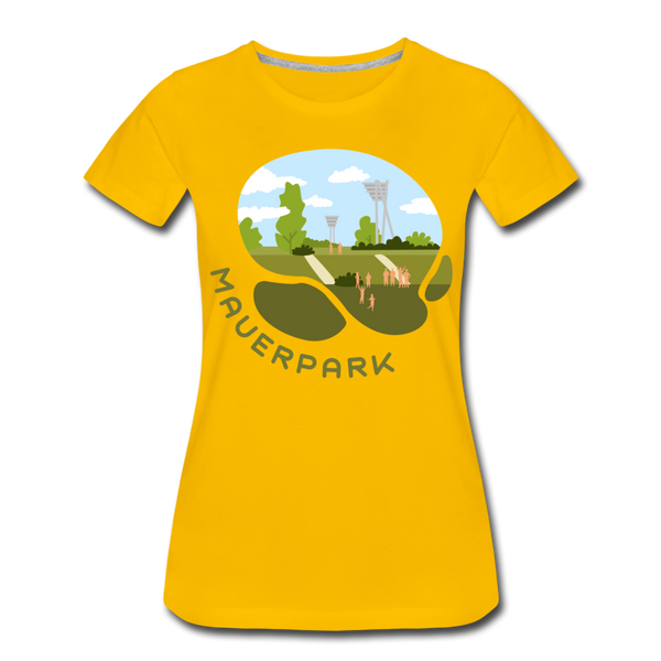 Mauerpark - Frauen Premium T-Shirt - Sonnengelb