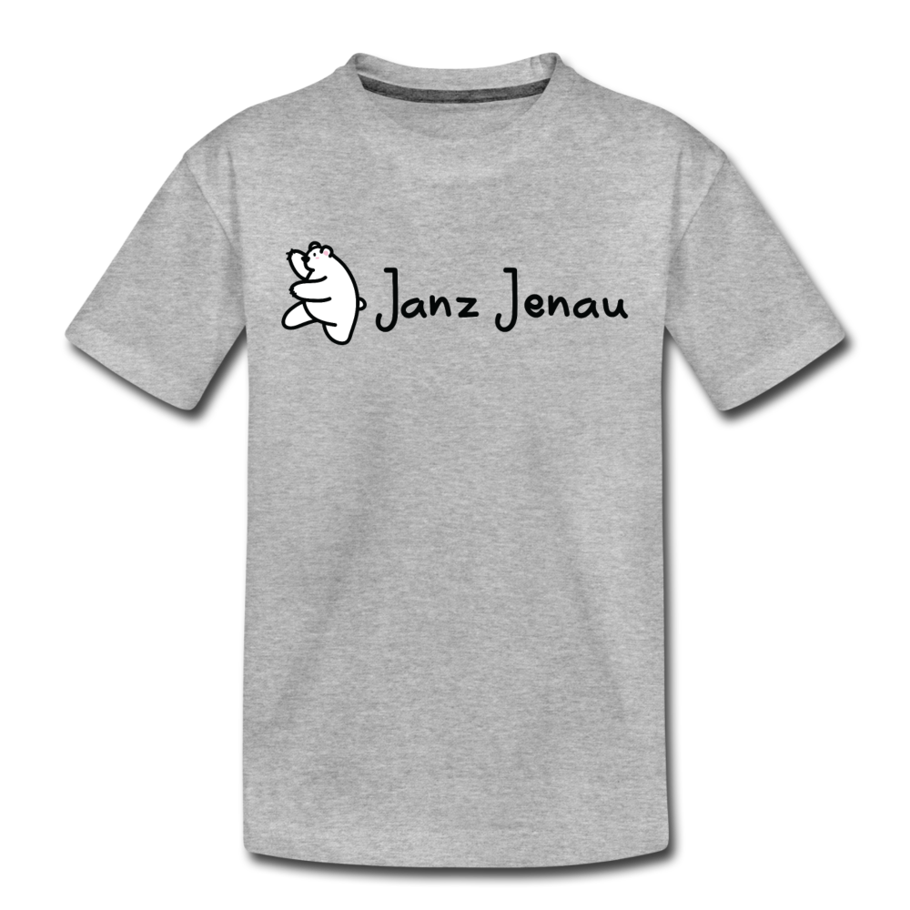 Janz Jenau - Kinder Premium T-Shirt - Grau meliert