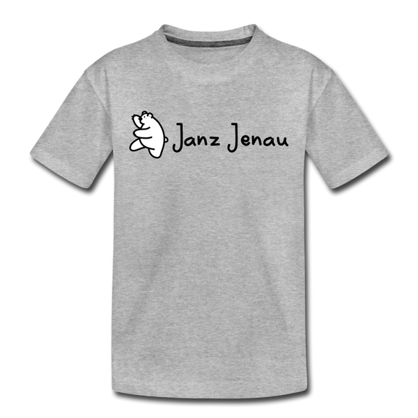 Janz Jenau - Kinder Premium T-Shirt - Grau meliert