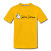 Janz Jenau - Kinder Premium T-Shirt - Sonnengelb