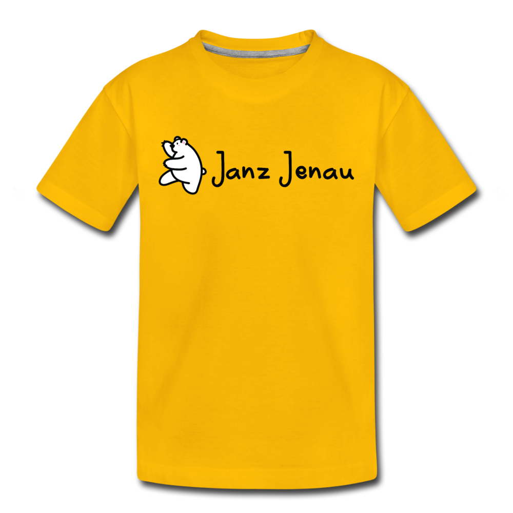 Janz Jenau - Kinder Premium T-Shirt - Sonnengelb