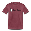 Janz Jenau - Kinder Premium T-Shirt - Bordeauxrot meliert