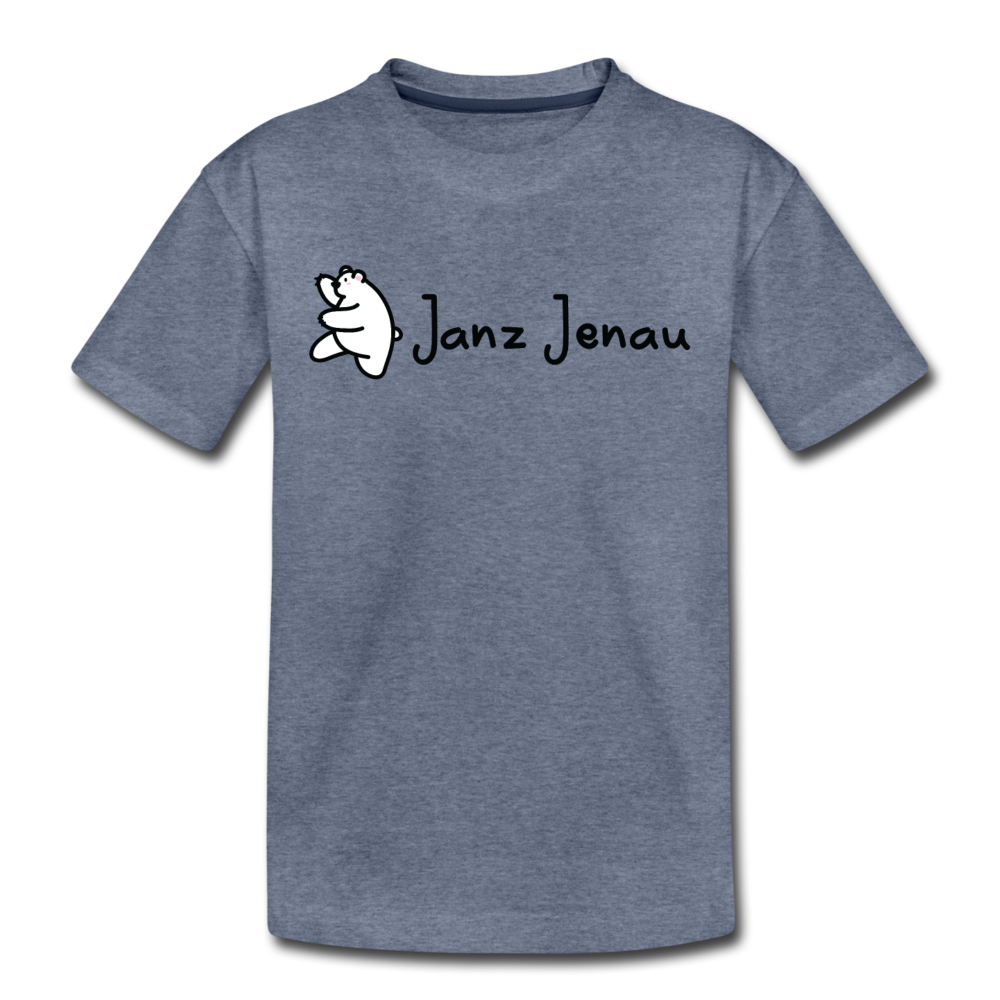 Janz Jenau - Kinder Premium T-Shirt - Blau meliert