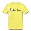 Janz Jenau - Kinder Premium T-Shirt - Gelb