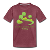 Schillerpark - Kinder Premium T-Shirt - Bordeauxrot meliert