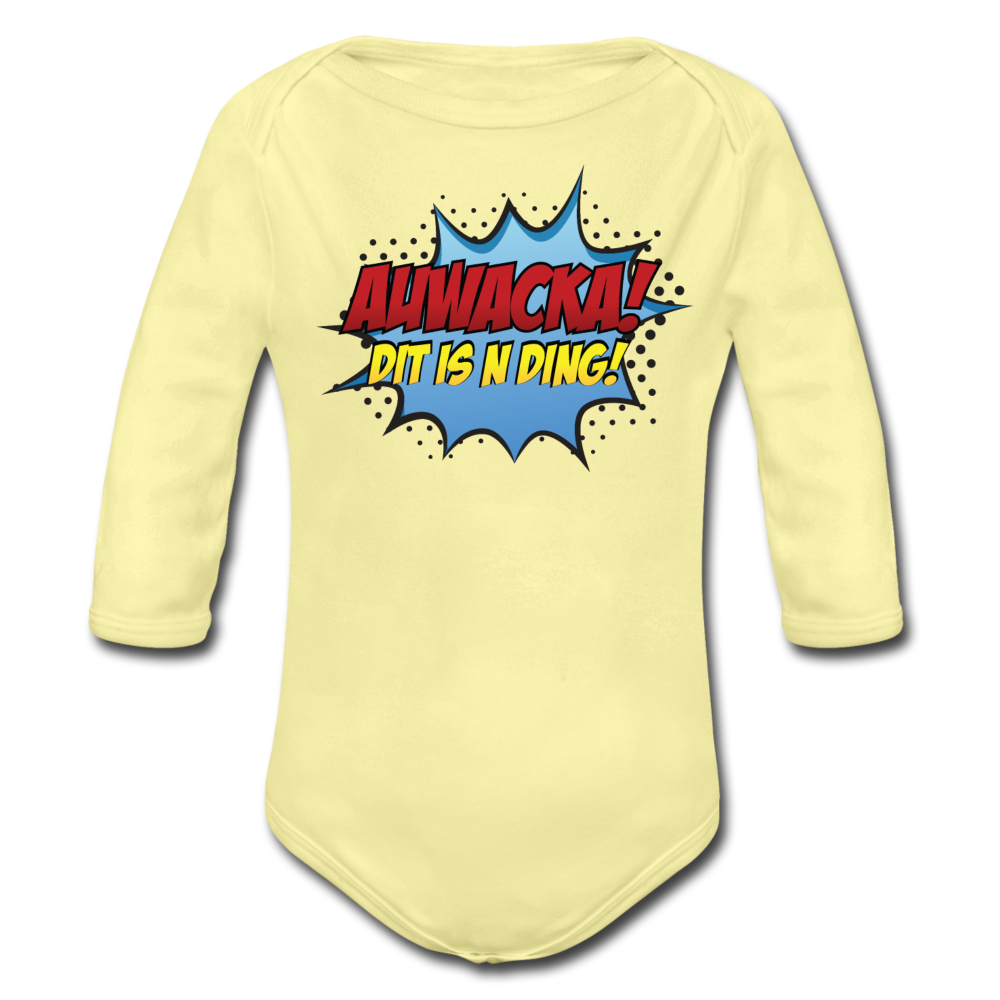 Auwacka! - Bio-Langarmbody - Hellgelb