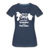 Beste Oma - Frauen Premium T-Shirt - Navy