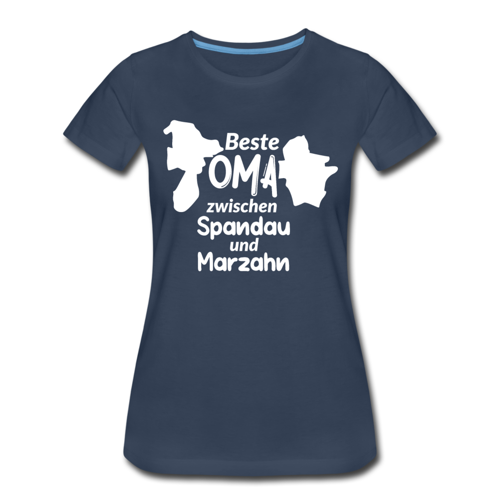 Beste Oma - Frauen Premium T-Shirt - Navy