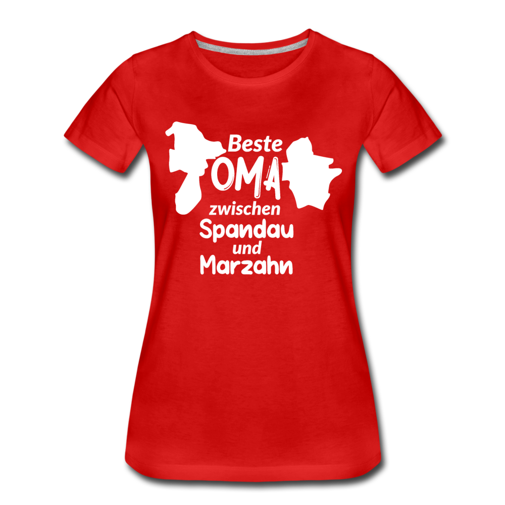 Beste Oma - Frauen Premium T-Shirt - Rot
