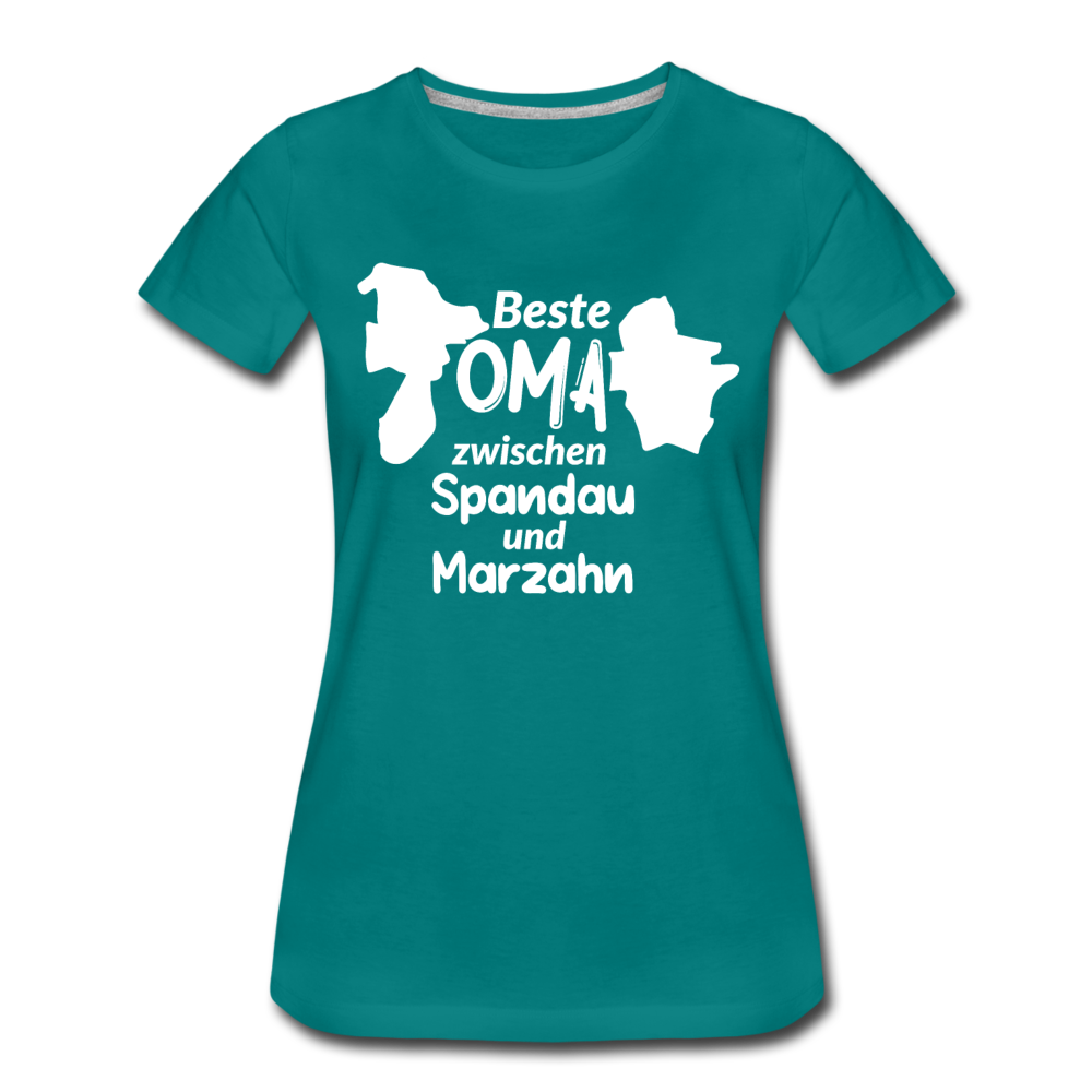Beste Oma - Frauen Premium T-Shirt - Divablau