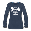 Beste Oma - Frauen Premium Langarmshirt - Navy
