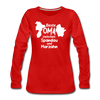Beste Oma - Frauen Premium Langarmshirt - Rot