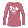 Beste Oma - Frauen Premium Langarmshirt - Malve