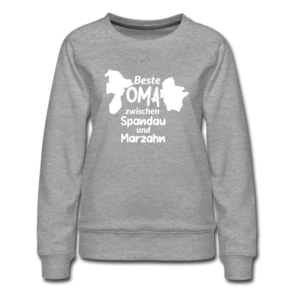 Beste Oma - Frauen Premium Sweatshirt - Grau meliert