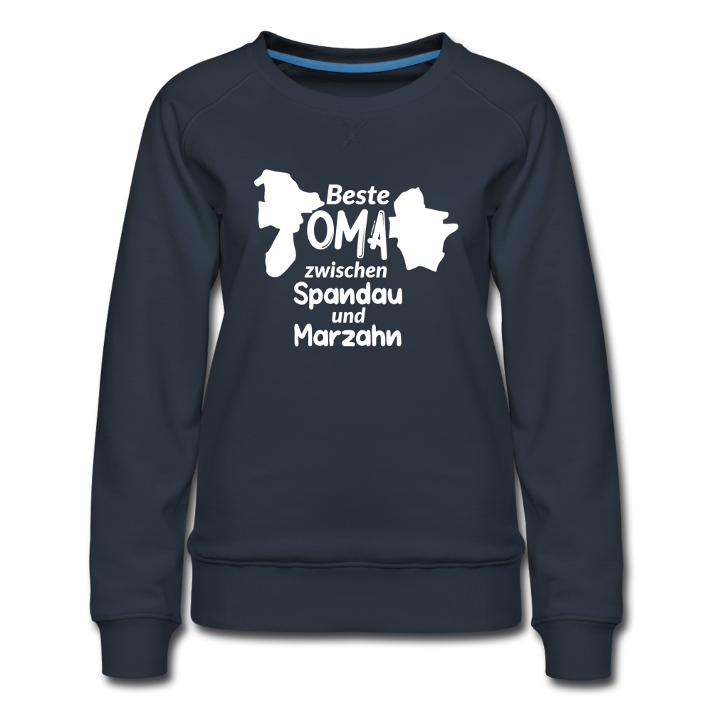 Beste Oma - Frauen Premium Sweatshirt - Navy