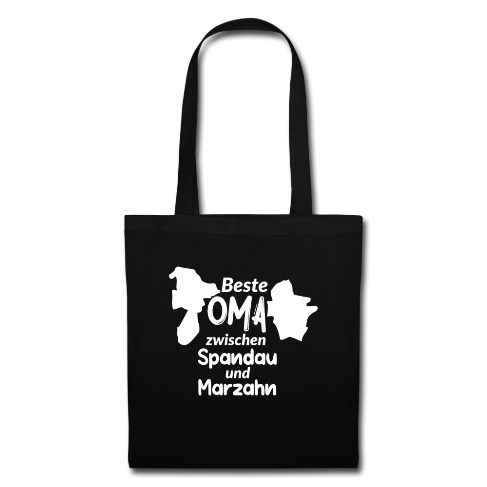 Beste Oma - Stoffbeutel - Schwarz
