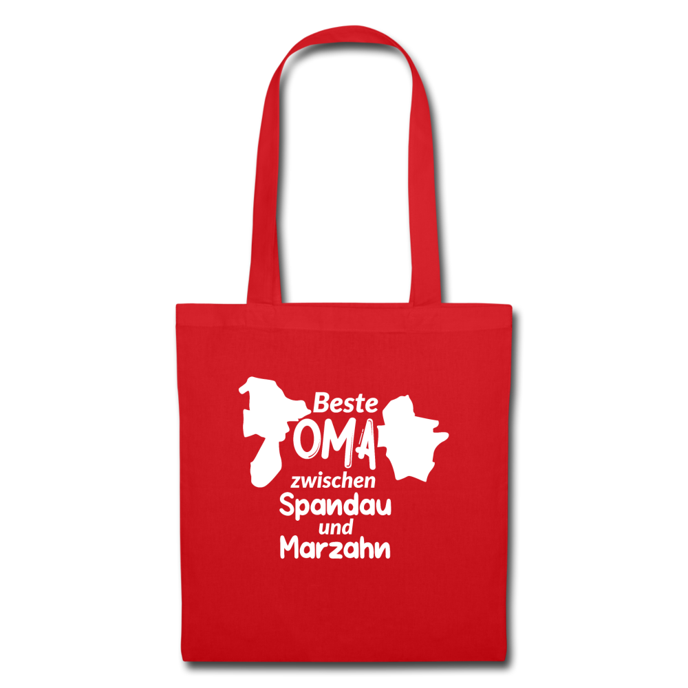 Beste Oma - Stoffbeutel - Rot
