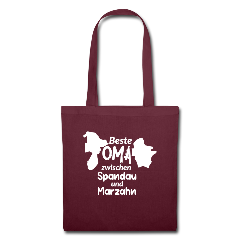 Beste Oma - Stoffbeutel - Burgunderrot