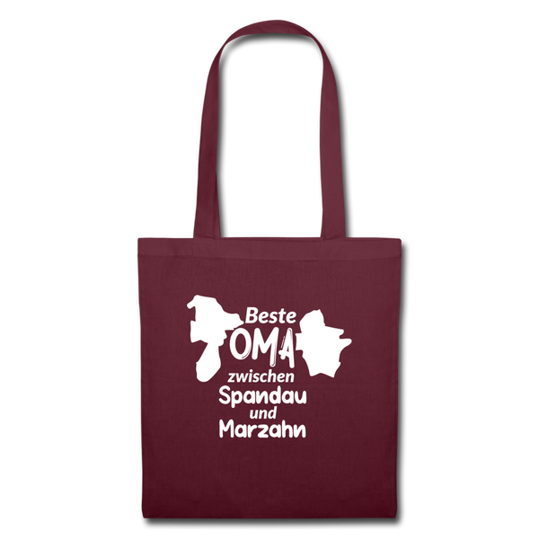 Beste Oma - Stoffbeutel - Burgunderrot