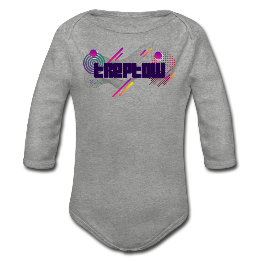 Treptow - Bio-Langarmbody - Grau meliert