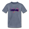 Treptow - Kinder Premium T-Shirt - Blau meliert