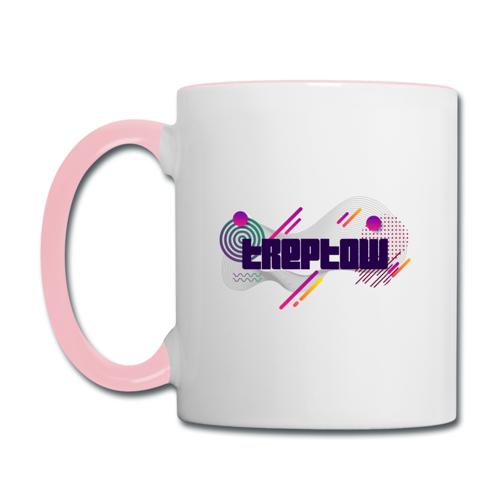 Treptow - Tasse zweifarbig - Weiß/Pink