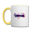 Treptow - Tasse zweifarbig - Weiß/Gelb