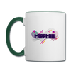 Treptow - Tasse zweifarbig - Weiß/Dunkelgrün