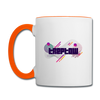 Treptow - Tasse zweifarbig - Weiß/Orange