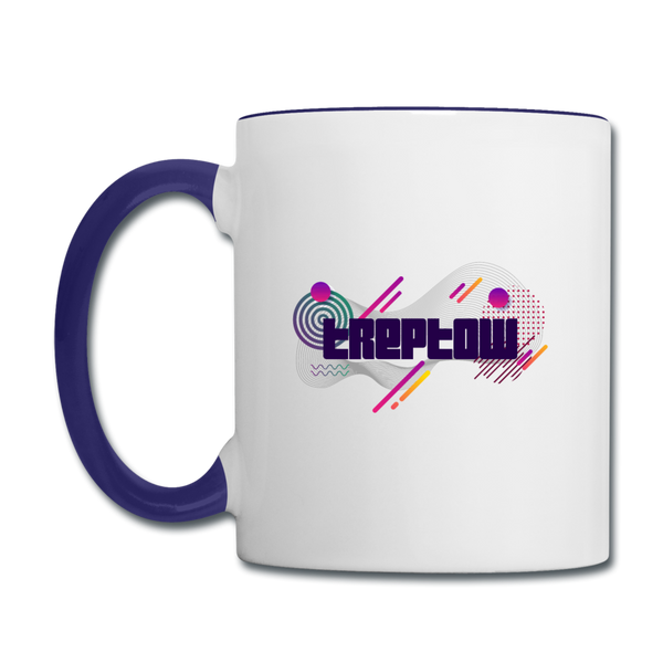 Treptow - Tasse zweifarbig - Weiß/Kobaltblau
