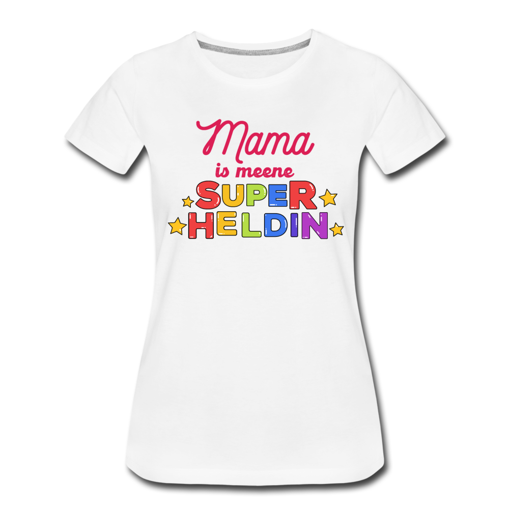 Meene Heldin - Frauen Premium T-Shirt - Weiß