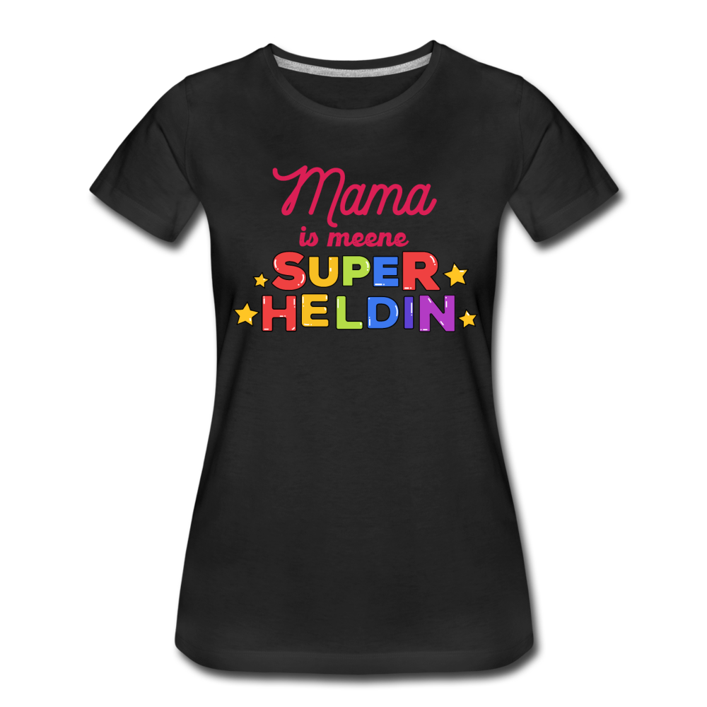Meene Heldin - Frauen Premium T-Shirt - Schwarz