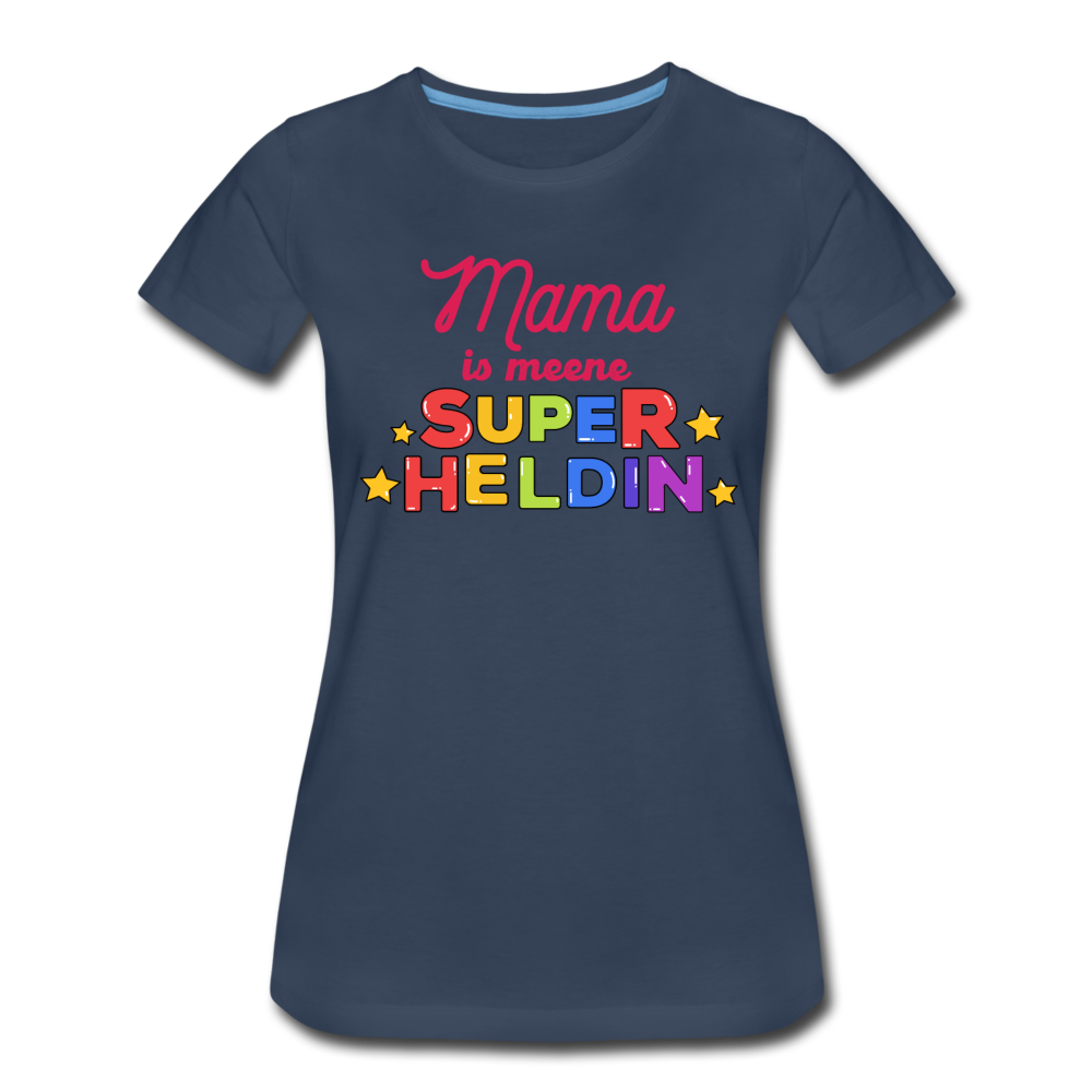 Meene Heldin - Frauen Premium T-Shirt - Navy