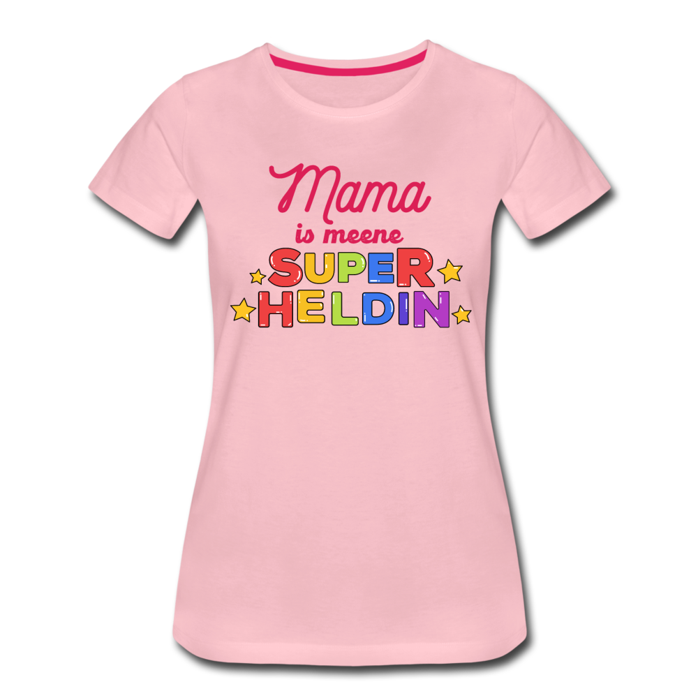 Meene Heldin - Frauen Premium T-Shirt - Hellrosa