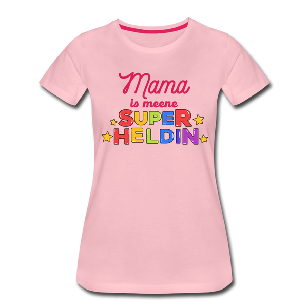 Meene Heldin - Frauen Premium T-Shirt - Hellrosa