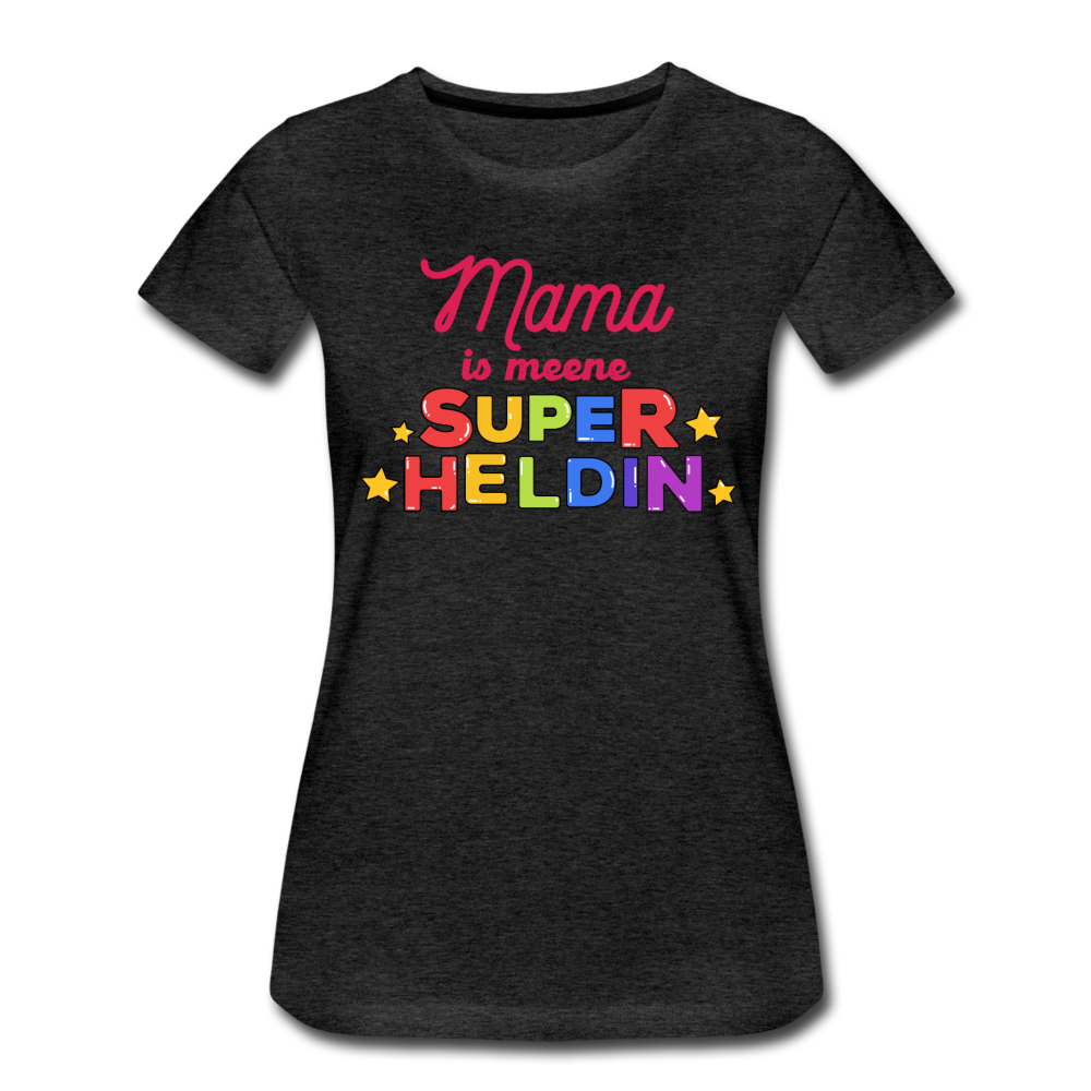 Meene Heldin - Frauen Premium T-Shirt - Anthrazit