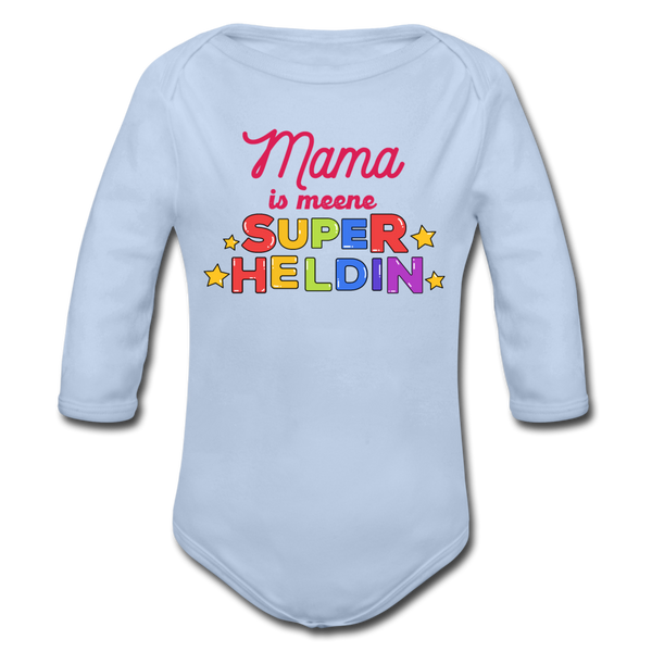 Meene Heldin - Bio-Langarmbody - Sky