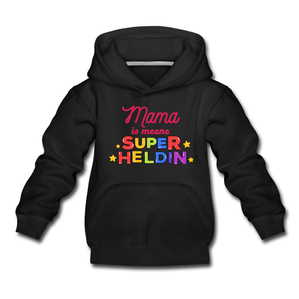 Meene Heldin - Kinder Premium Hoodie - Schwarz