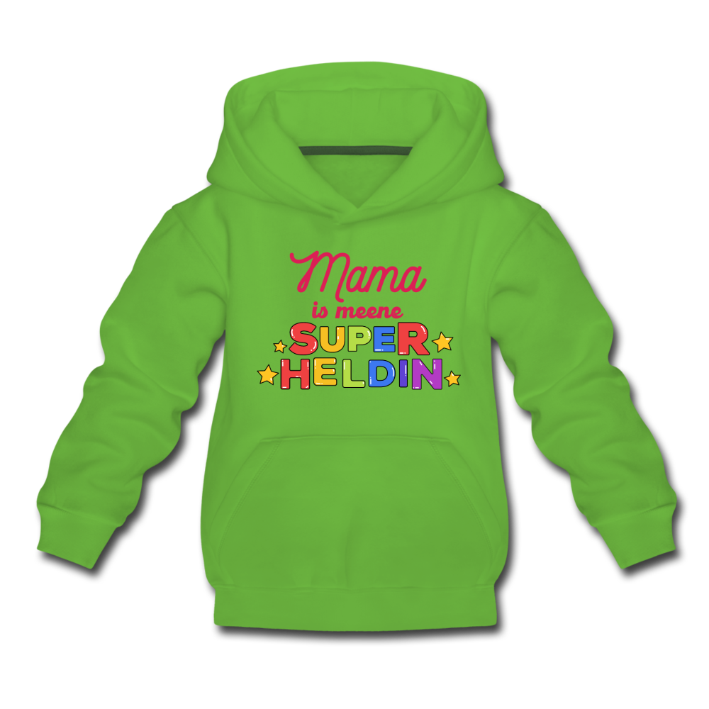 Meene Heldin - Kinder Premium Hoodie - Hellgrün